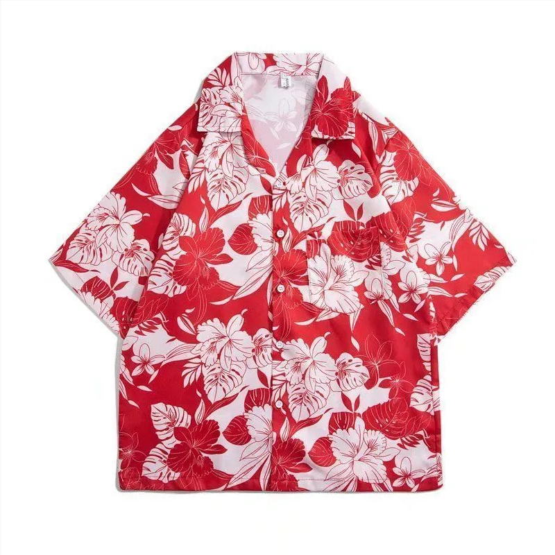Vintage Hawaiian Floral Shirt - 빈티지 플라워 셔츠 반팔 태국 스타일