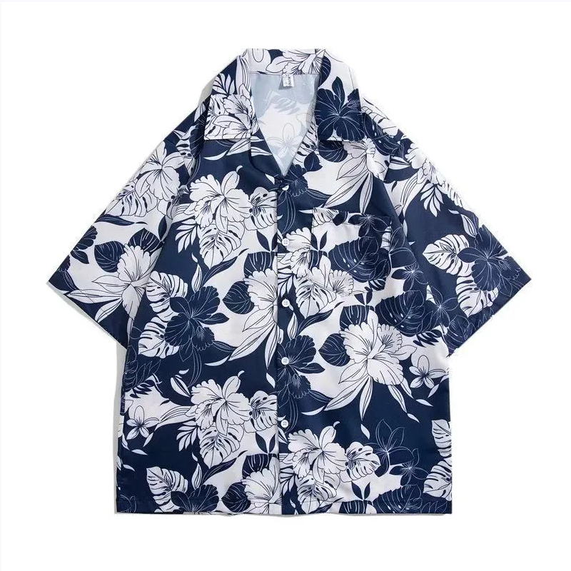 빈티지 플라워 셔츠 반팔 태국 스타일 하와이 스타일 디 - Vintage Hawaiian Floral Shirt 리뷰 및 가격
