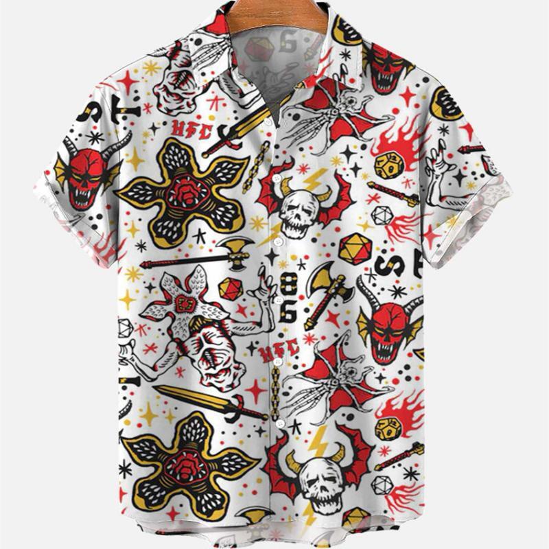 하와이안 남성 빈티지 여름 반팔 셔츠, 프린트 인어 패 - Vintage Hawaiian Floral Shirt 리뷰 및 가격